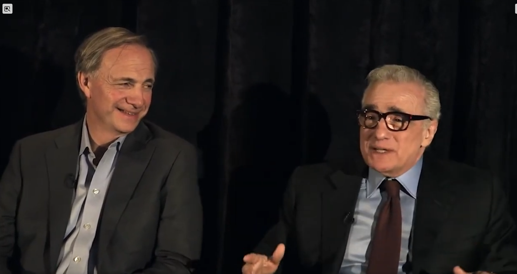 Martin Scorsese and Ray Dalio